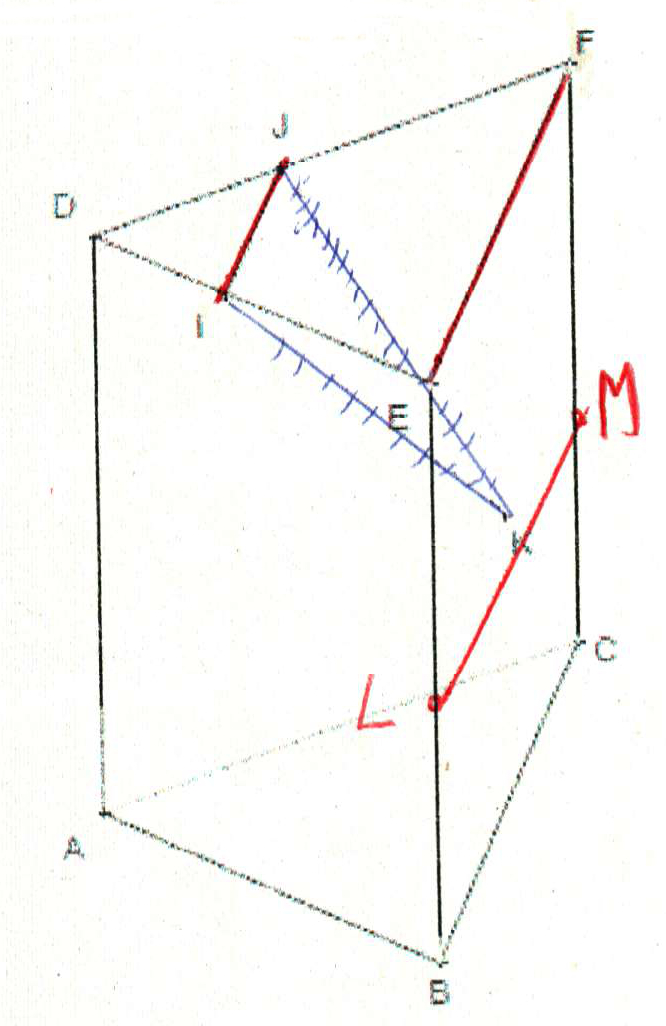 Géométrie dans l'espace, théorème du toit