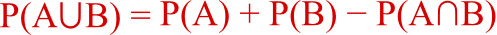 formule union probabilité