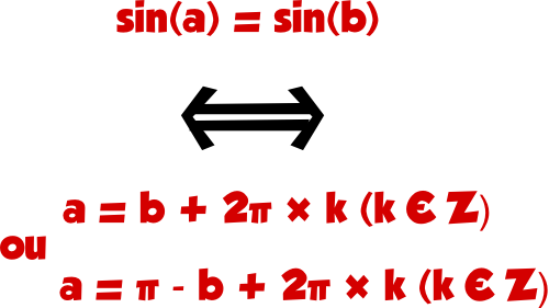 Trigonométrie équation avec sinus