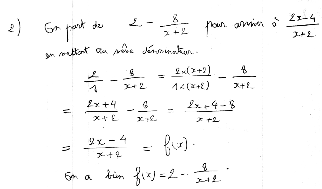 Variation, fonction rationnelle, première